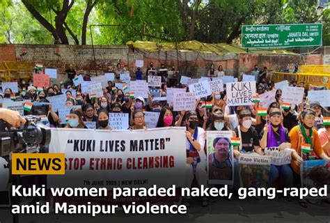 manipur girl paraded video|Manipur news: Viral video of women paraded naked and abused。